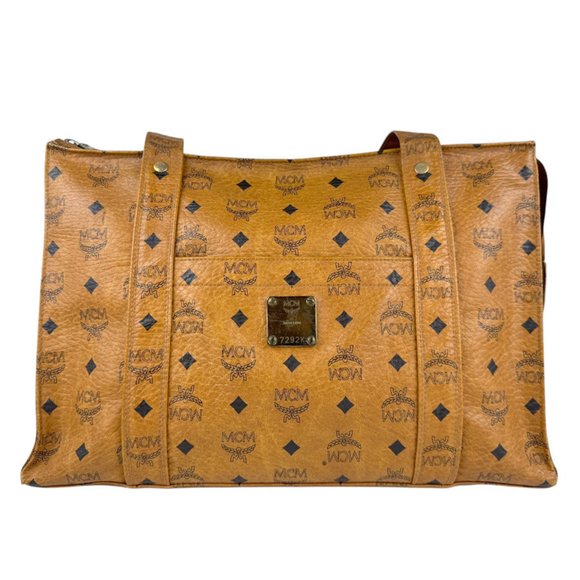 OTHERS Handbags - MCM Shoulder Bag Leather Brown Black Gold Women's z5069